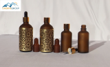 Pure organic argan oil from Morocco in handmade oriental bot